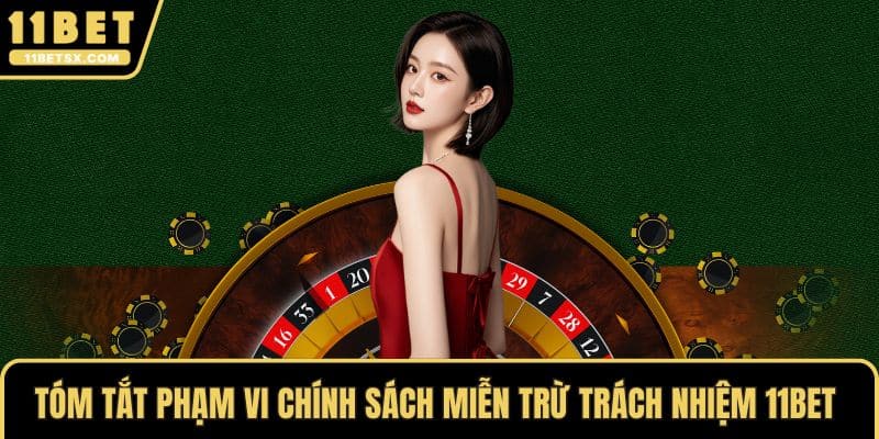 Tóm tắt phạm vi chính sách miễn trừ trách nhiệm 11Bet